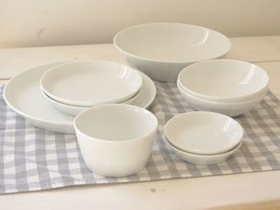 送料無料】白磁の食器「クレール」シリーズのひとり暮らしにオススメの
