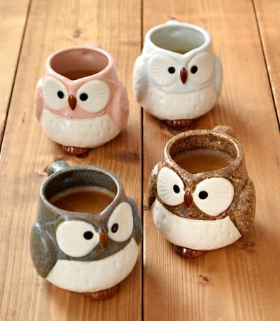 名入れ無料でオリジナルのマグカップが作れる。縁起物フクロウは贈り物