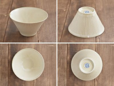 高台付き陶器ボウル 格子模様 高台付き陶器ボウル 格子模様 高台付き陶器ボウル 格子模様 鉢・ボウル