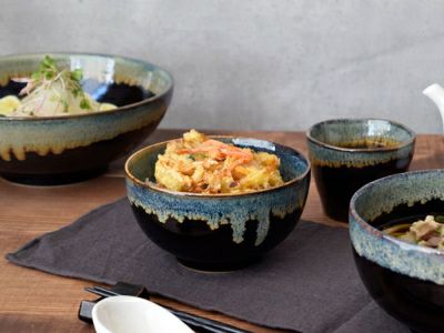 天目 多用丼 5個セット 丼ぶり 陶器 飲食店 和食器 鉢