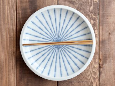 和食器で人気の十草模様が華やかな大皿。ディナープレートやワン
