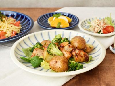 和食器で人気の十草模様が華やかな大皿。ディナープレートやワン 和食器で人気の十草模様が華やかな大皿。ディナープレートやワン