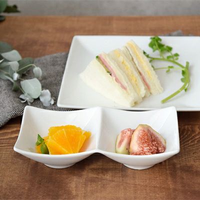 シンプルな洋食器、LAPISシリーズの小鉢。デザートボウルなどに使える白い食器。