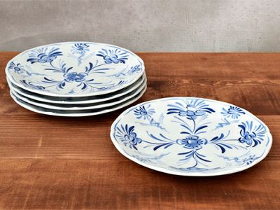 クラシカルなお花のパスタ皿5枚セット！