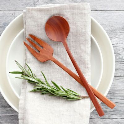 ナチュラルな木製カトラリーはおうちカフェに最適
