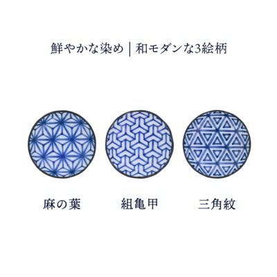 青白い伝統的な和風模様の平皿