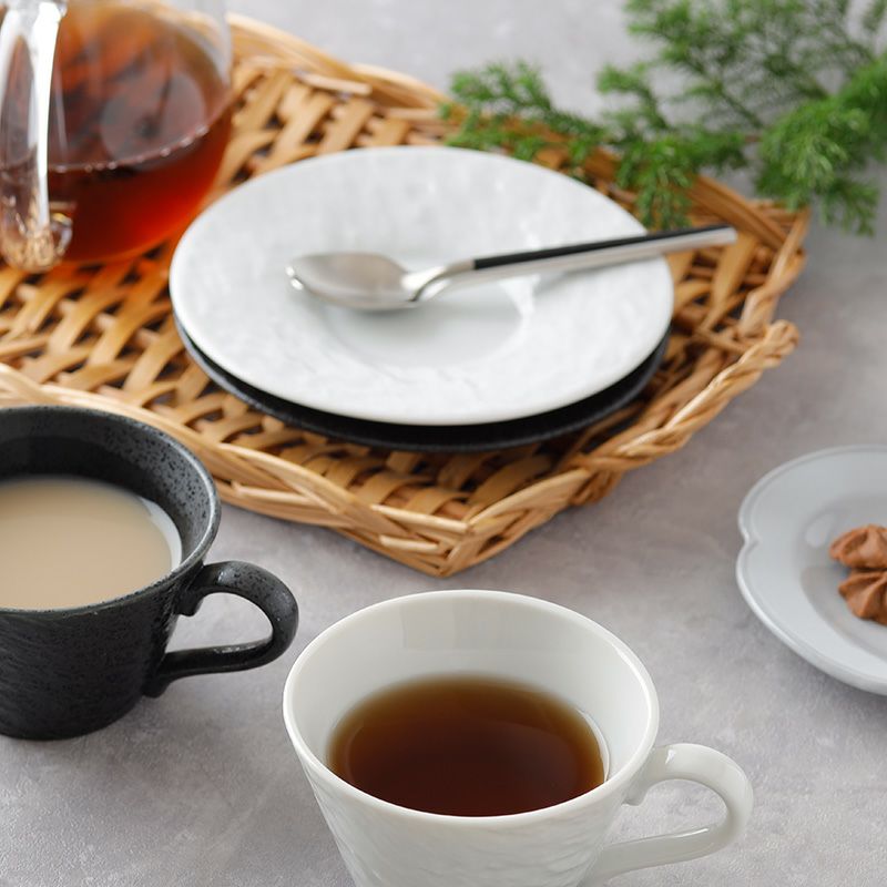 ソーサー 15cm スレート調 ブラック | EAST table