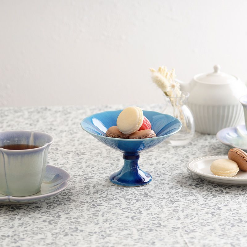   ブルーフルーテッド コンポート ロイヤルコペンハーゲン ブルーフルーテッド フルレース コンポート