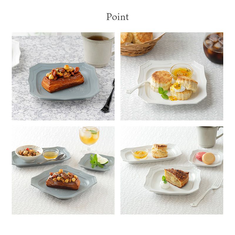 華やかさを添える、おしゃれなスクエアプレート