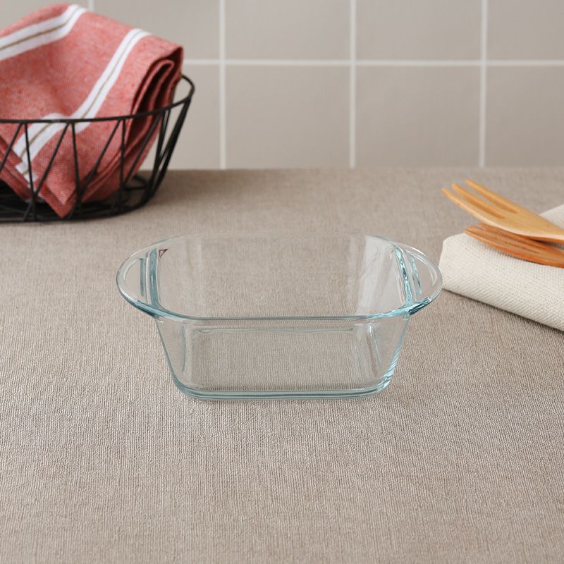 オーブン調理に 食洗機対応の耐熱ガラスのグラタン皿 在庫限り スクエアグラタン皿 15cm 耐熱ガラス製 アウトレット