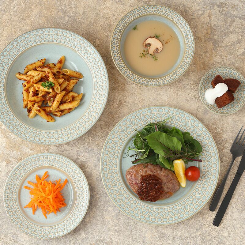 テーブルコレクション　プレート　リムデザイン　20cm 30枚セット 上品でぬくもりあふれるプレート