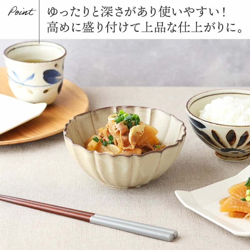 ニュアンスカラーが美しい蓮モチーフの小鉢