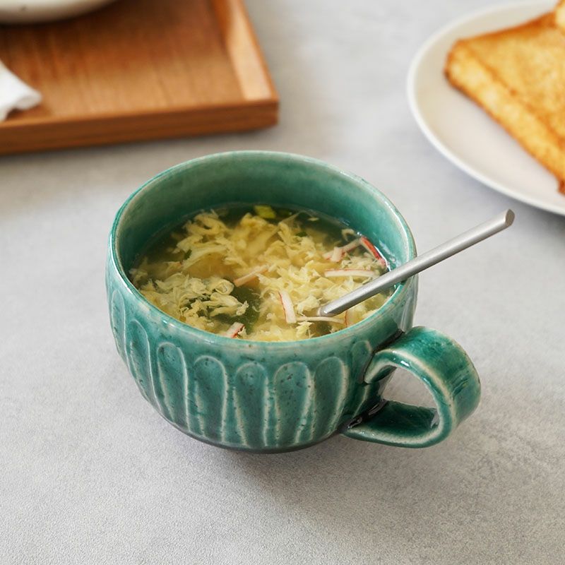 ほっこり温かみのあるカフェ風スープカップ