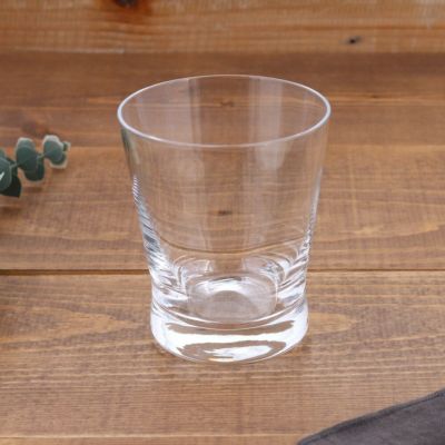 ロック グラス 飲み口が広いシンプルなガラス製タンブラー