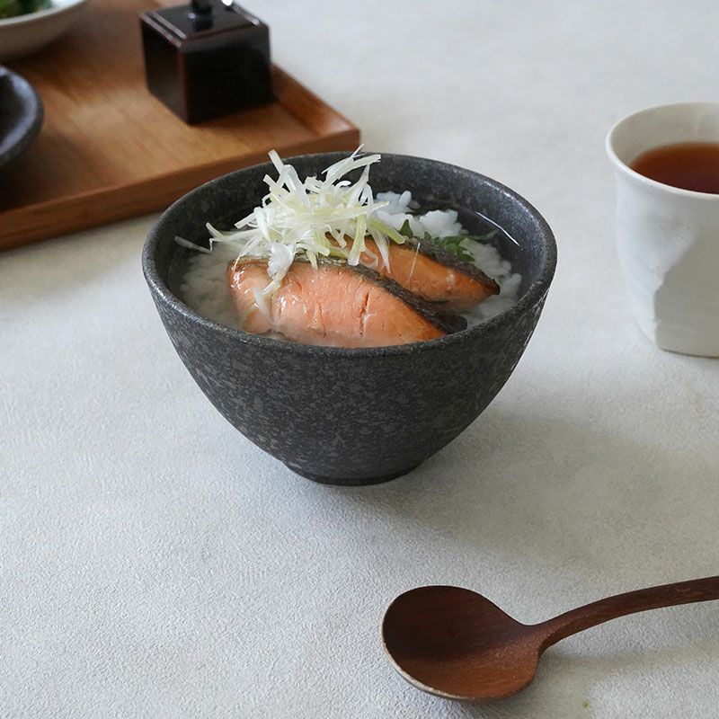 どんぶり 丼 丼物 丼もの シンプル 黒 無地 オシャレ 転ばす