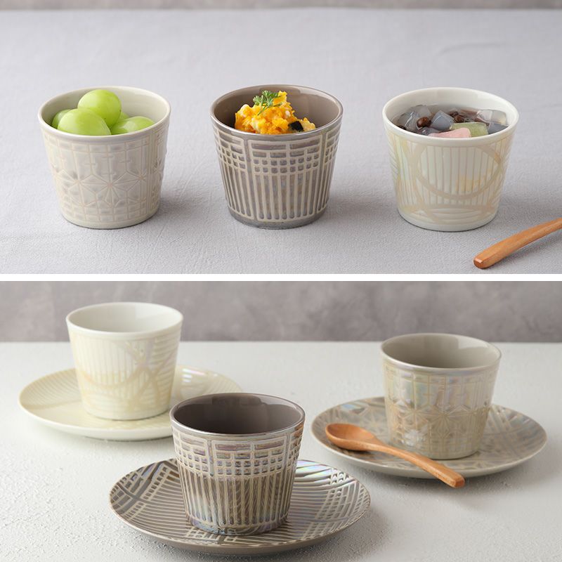 そば猪口(４個) 蕎麦猪口（万能カップ）[木製・杉・草木染め・浮造り・ヤポニカ