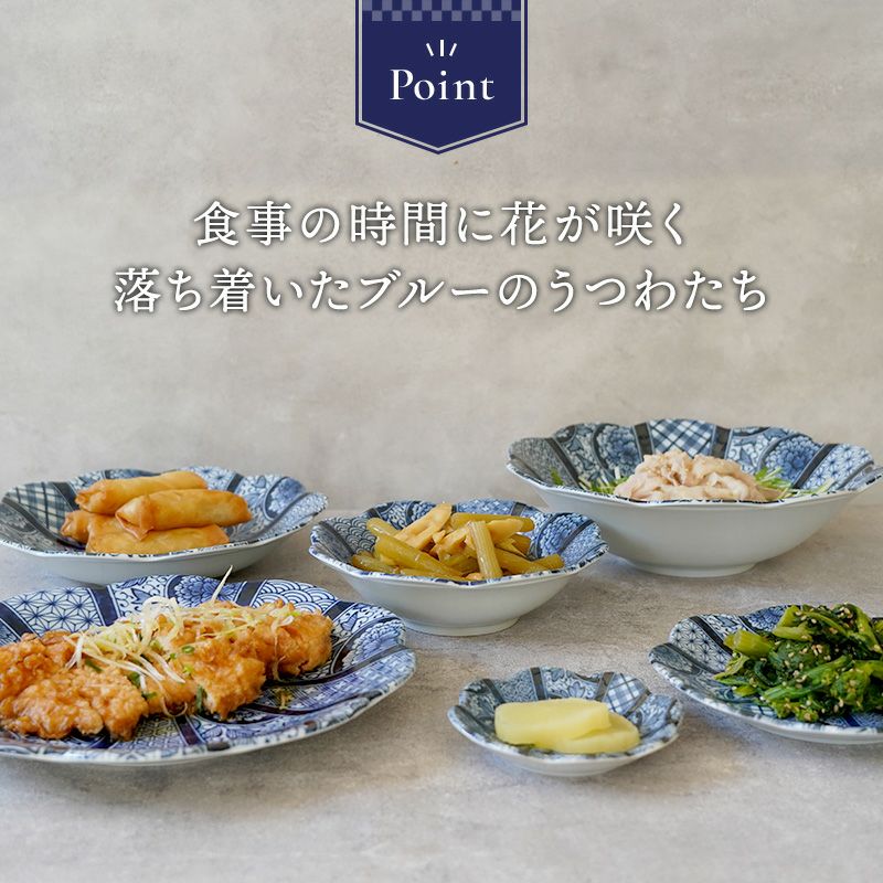 食卓を爽やかに彩る食器6点セット