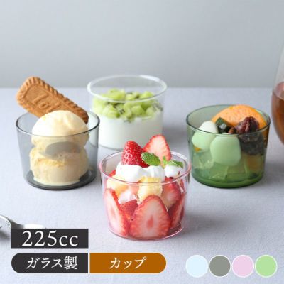 ガラスカップ 225cc Coloreコロレ 耐熱ガラス