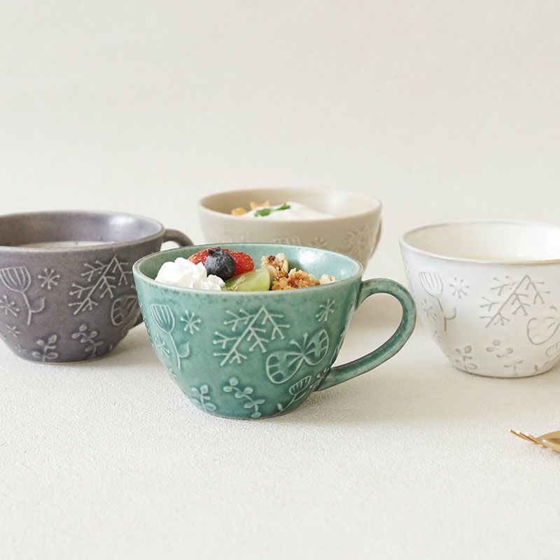 たっぷり310ccで、スープや紅茶をゆっくり楽しめるカップ