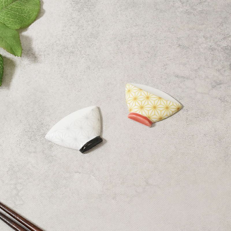 箸置き 麻の葉茶碗