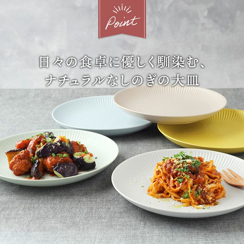 大皿 厚太め 日常に馴染むナチュラルカラーの器