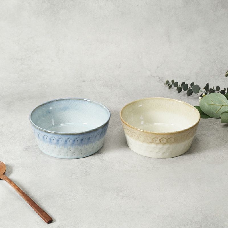 小鉢 13.3cm スモークリース 印花型