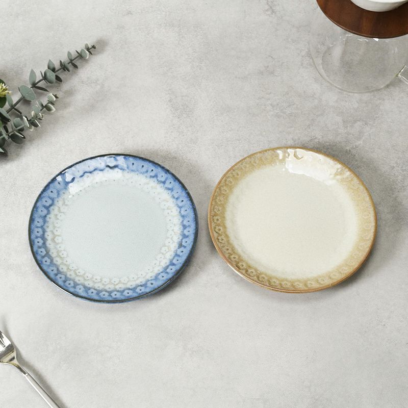 中皿 16.7cm スモークリース 印花型