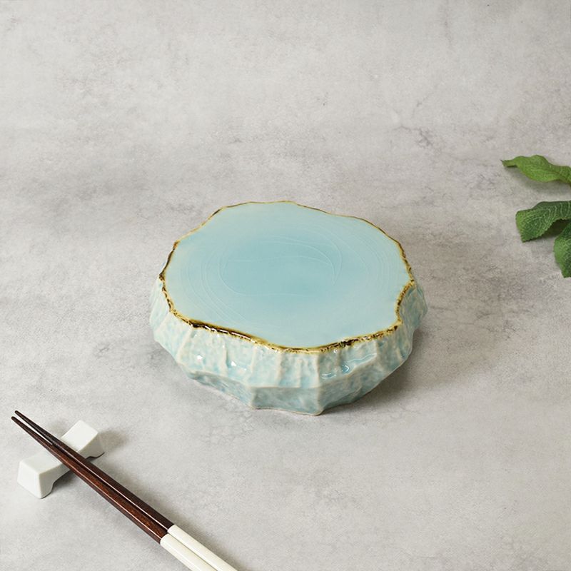 ロックプレート 小 18.5cm マリンブルー